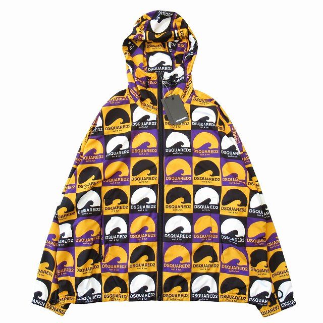 未使用 23SS ディースクエアード DSQUARED2 ロゴ 総柄 マウンテン