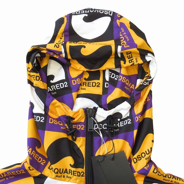 未使用 23SS ディースクエアード DSQUARED2 ロゴ 総柄 マウンテン