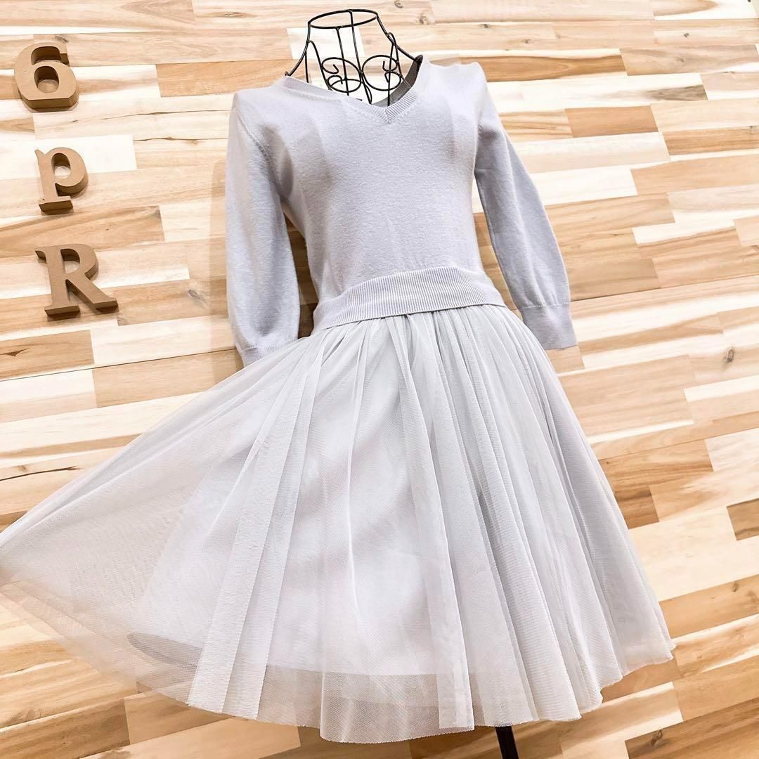 ドッキング ワンピースグレー