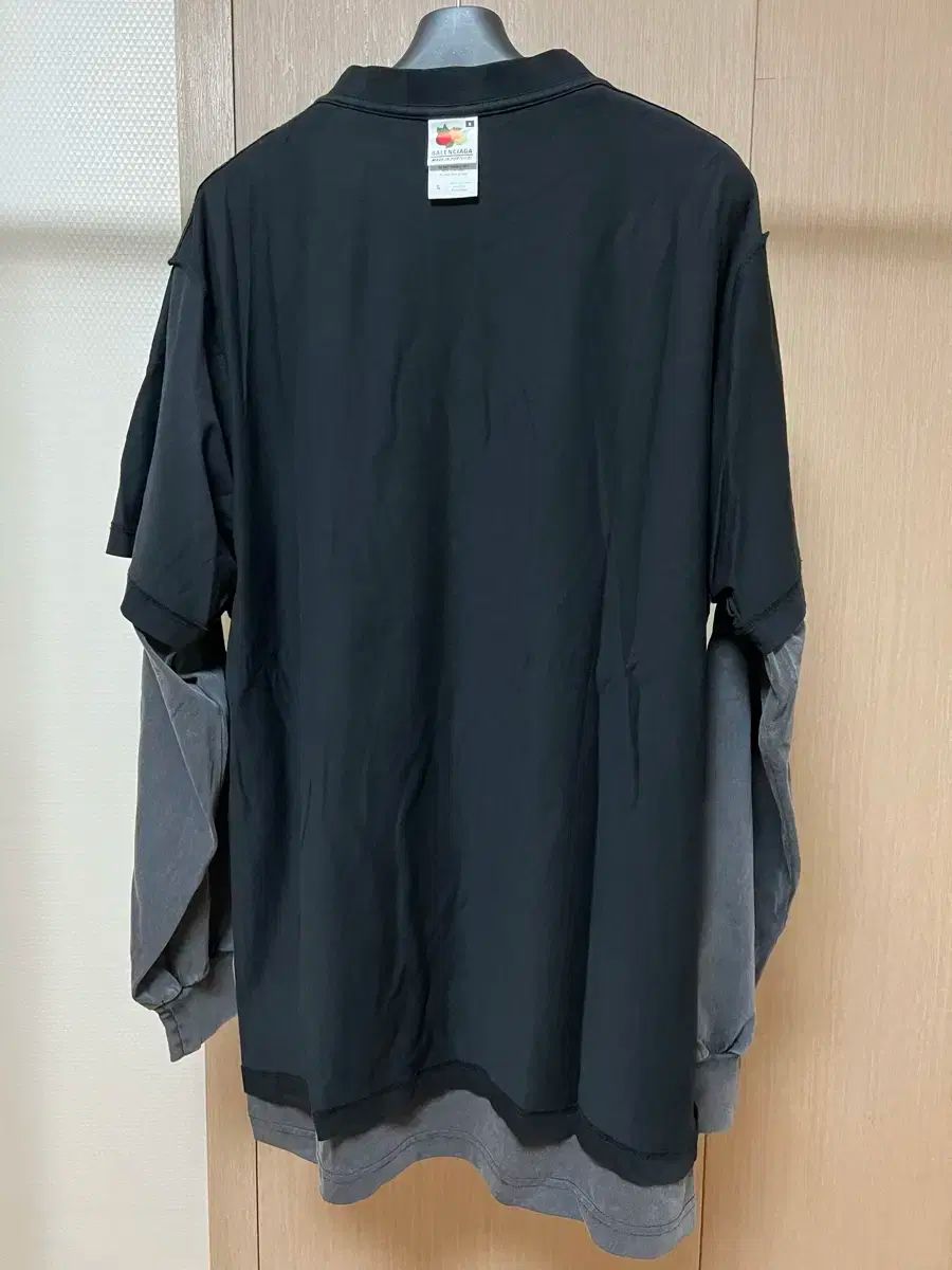 バレンシアガ レイヤード ブラック ロングスリーブ 2 size