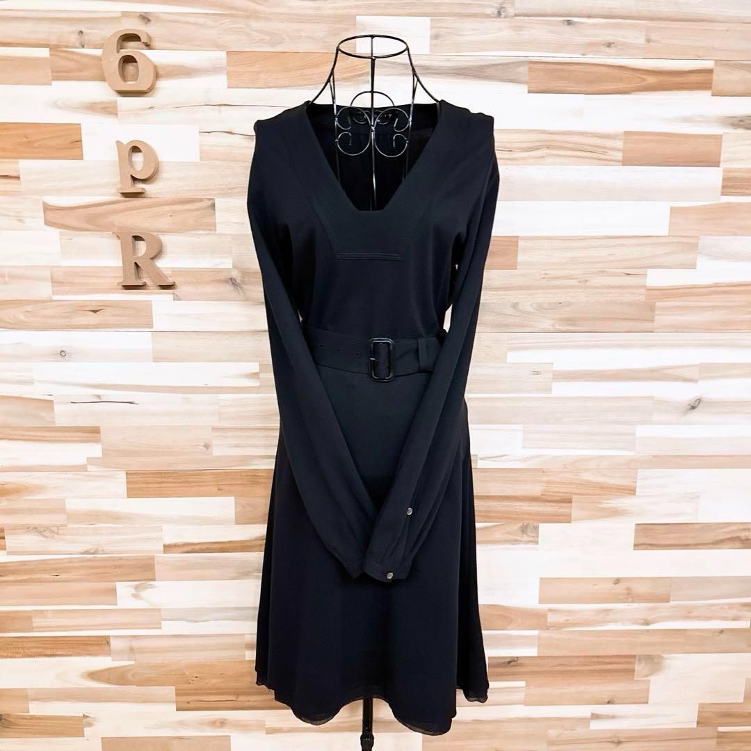 シルク裾 黒ブラック