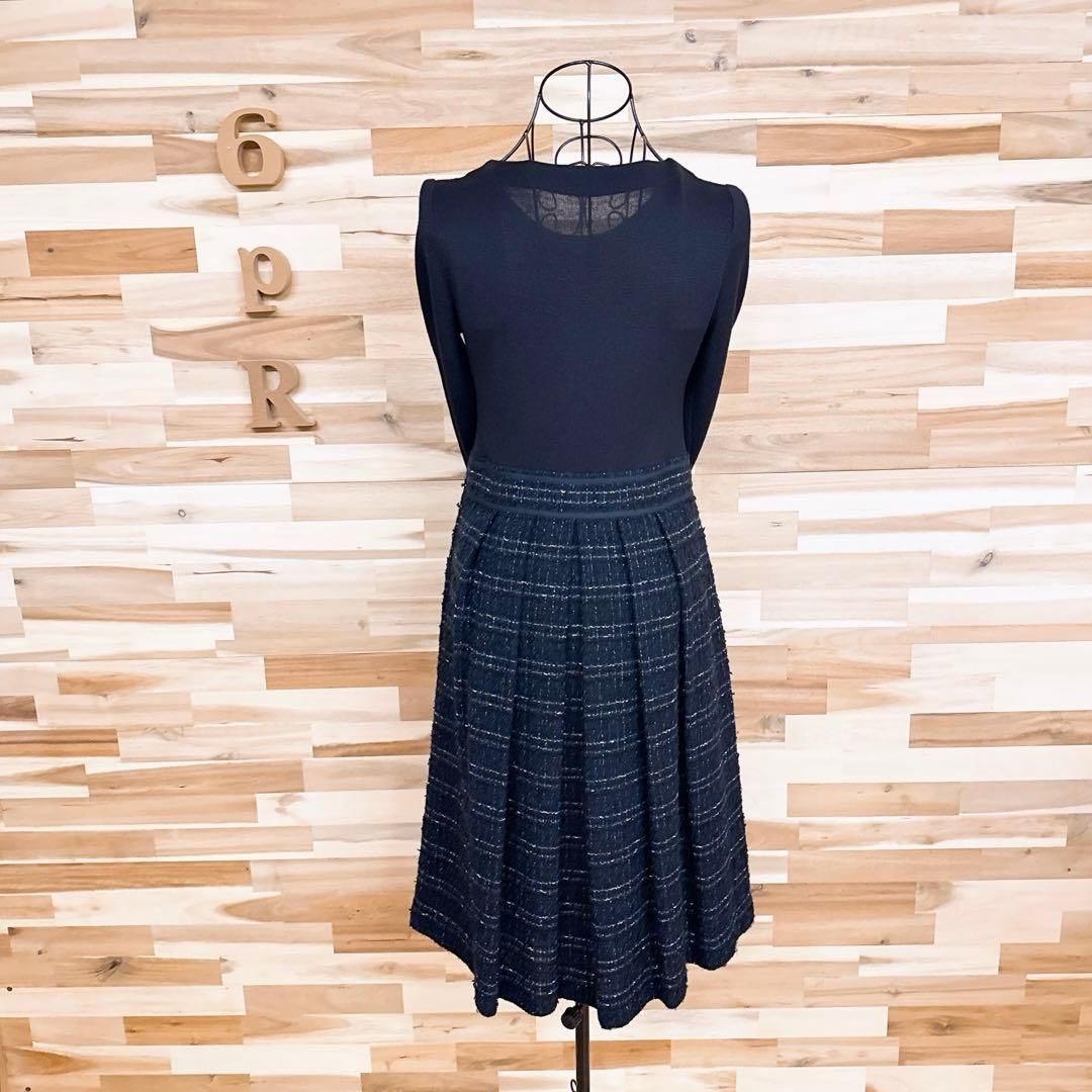 ワンピース 紺×白