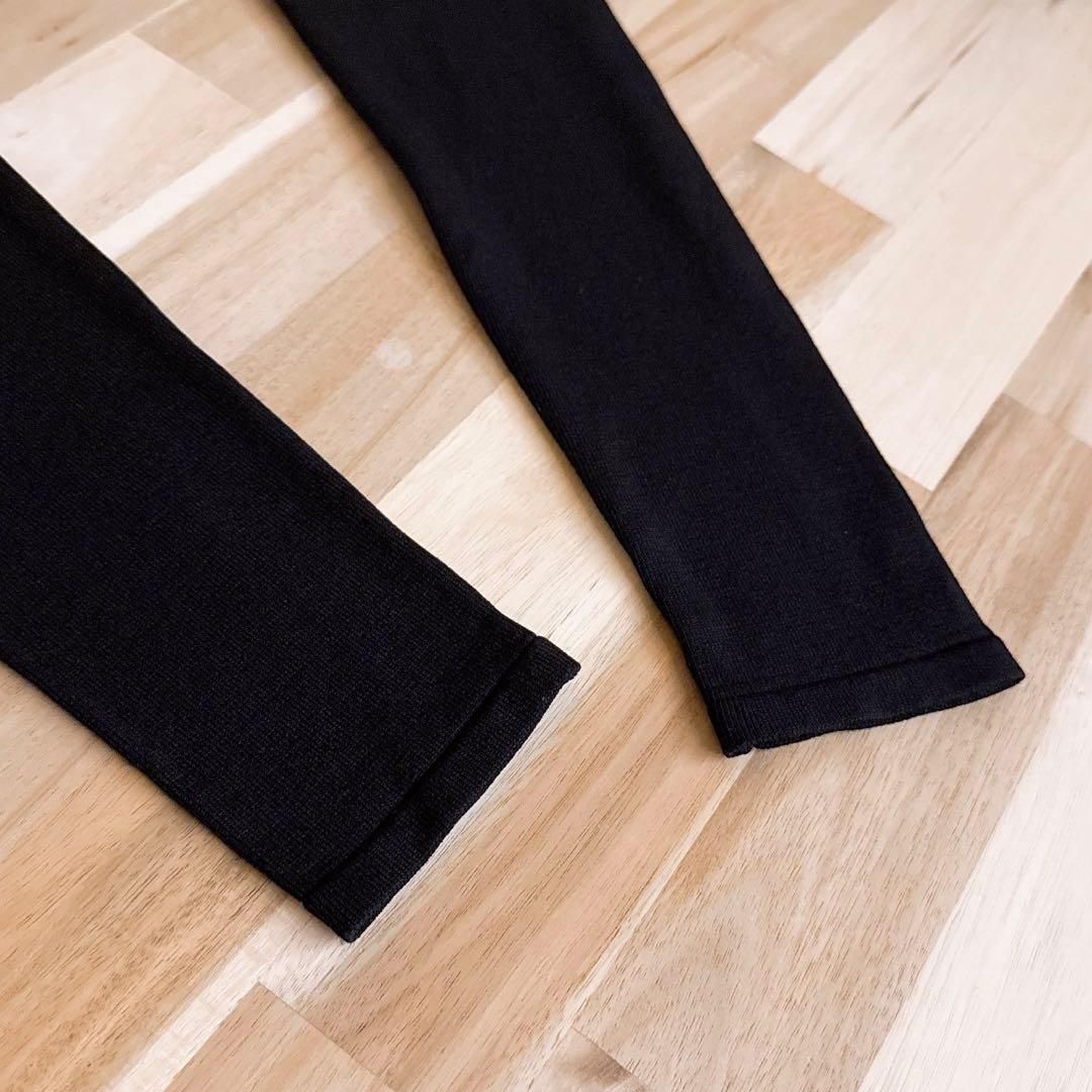  ザラ ボレロ ドッキング調 ロング ワンピース アシンメトリー L 黒ブラック 長袖 七分袖 その他