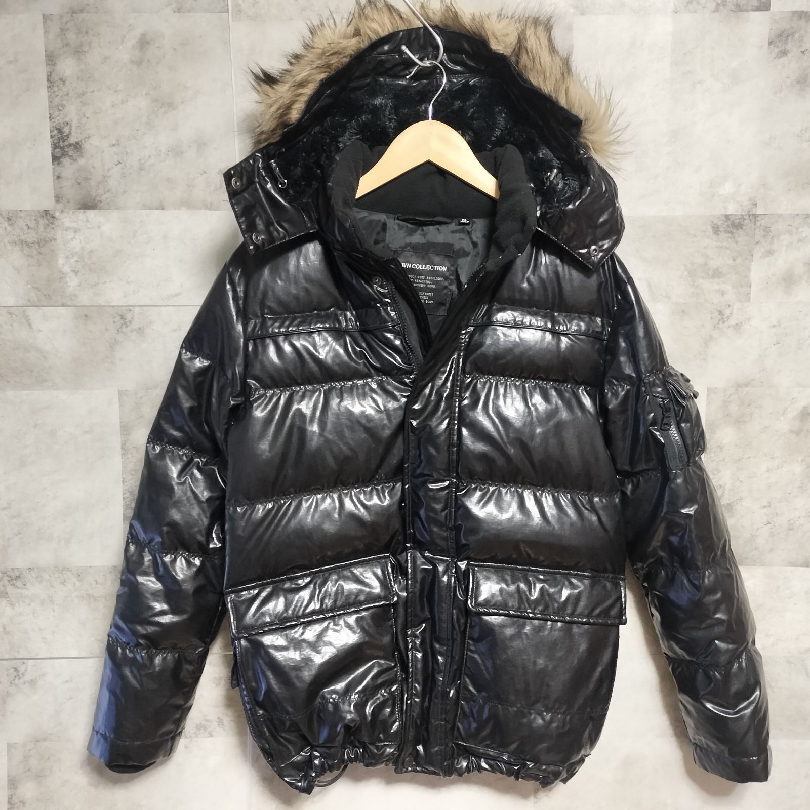 UNIQLO DOWN COLLECTION 3way フェイクファー ダウンジャケット Y2K