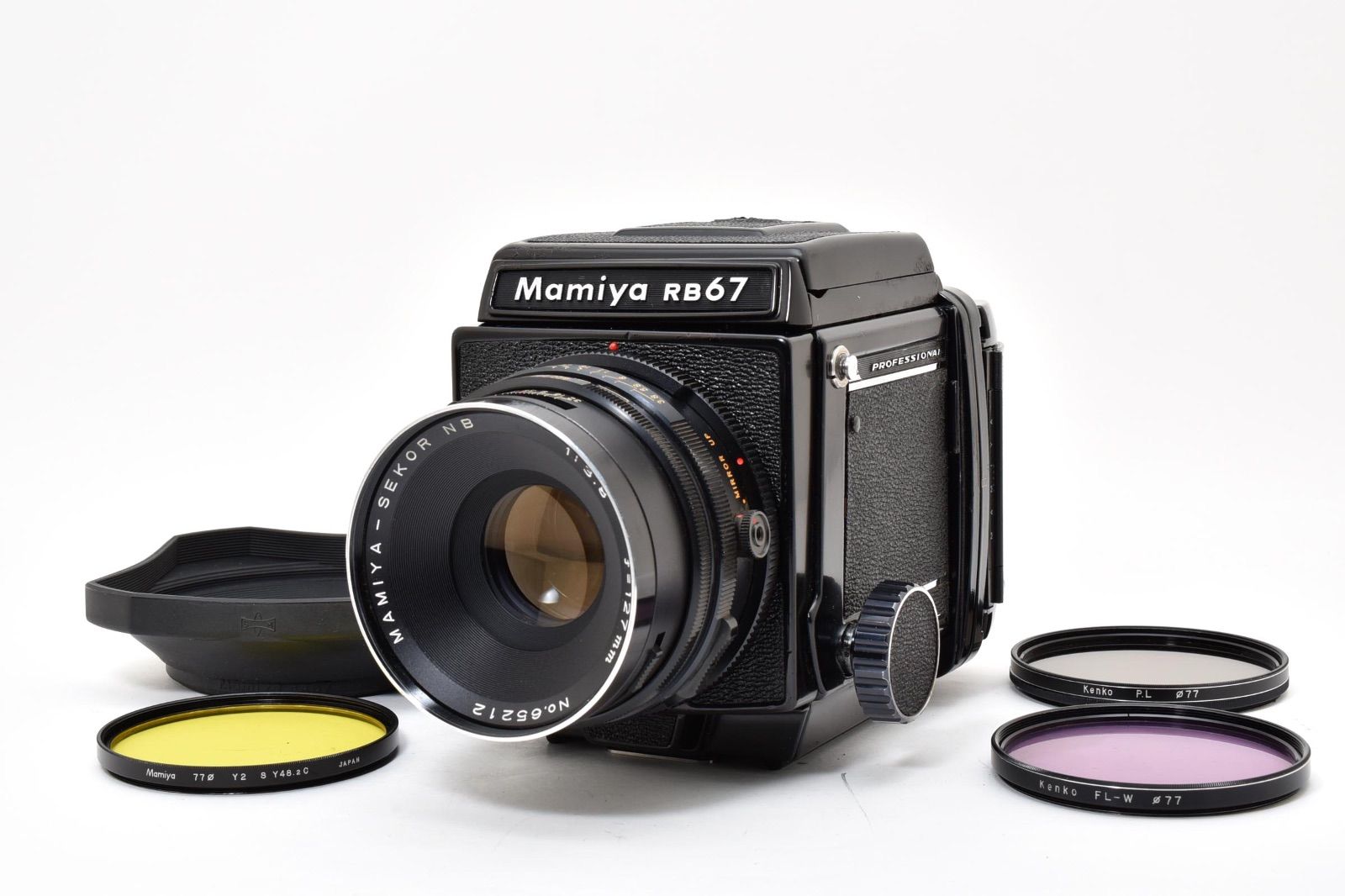 完動 マミヤ Mamiya RB67 Pro セコール Sekor NB 127mm f 3.8 120 フィルムバック 動作 済 2701