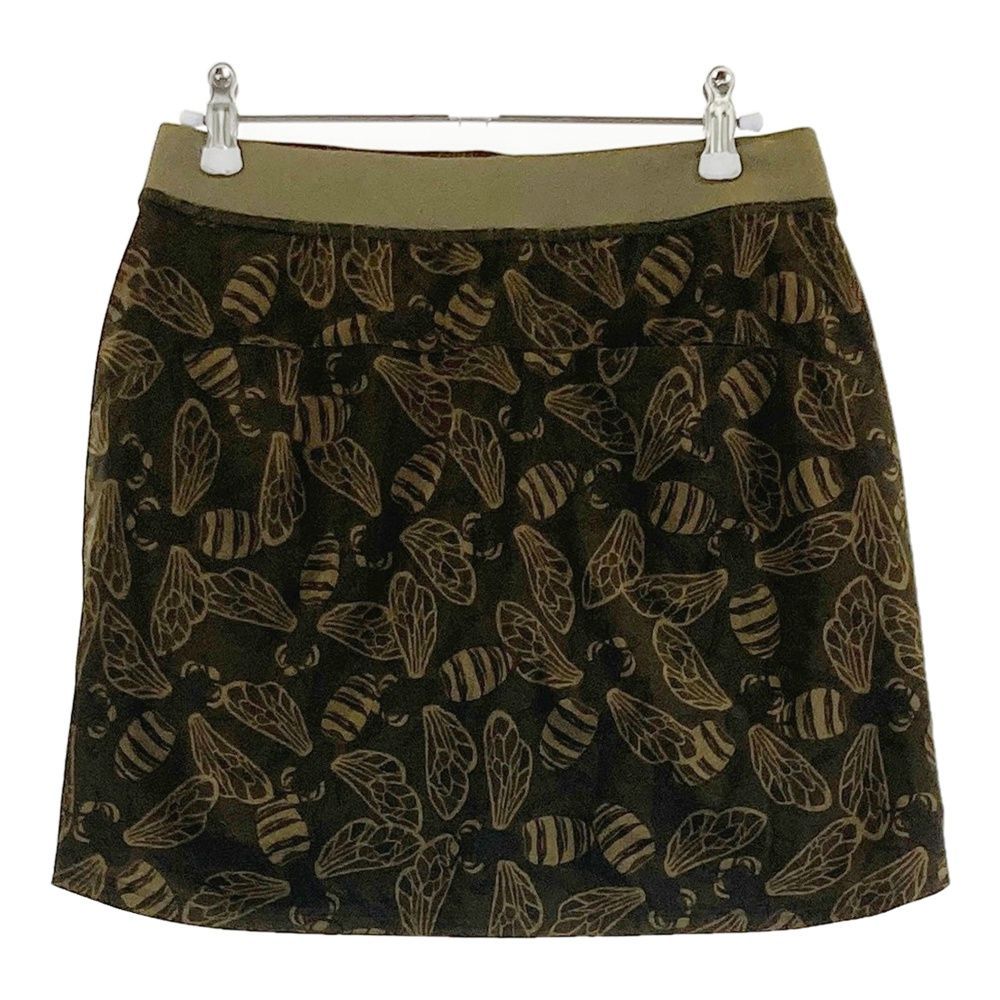 サイズ XS RLX ラルフローレン インナー付 ストレッチスカート 総柄 カーキ系 ゴルフウェア レディース ストスト