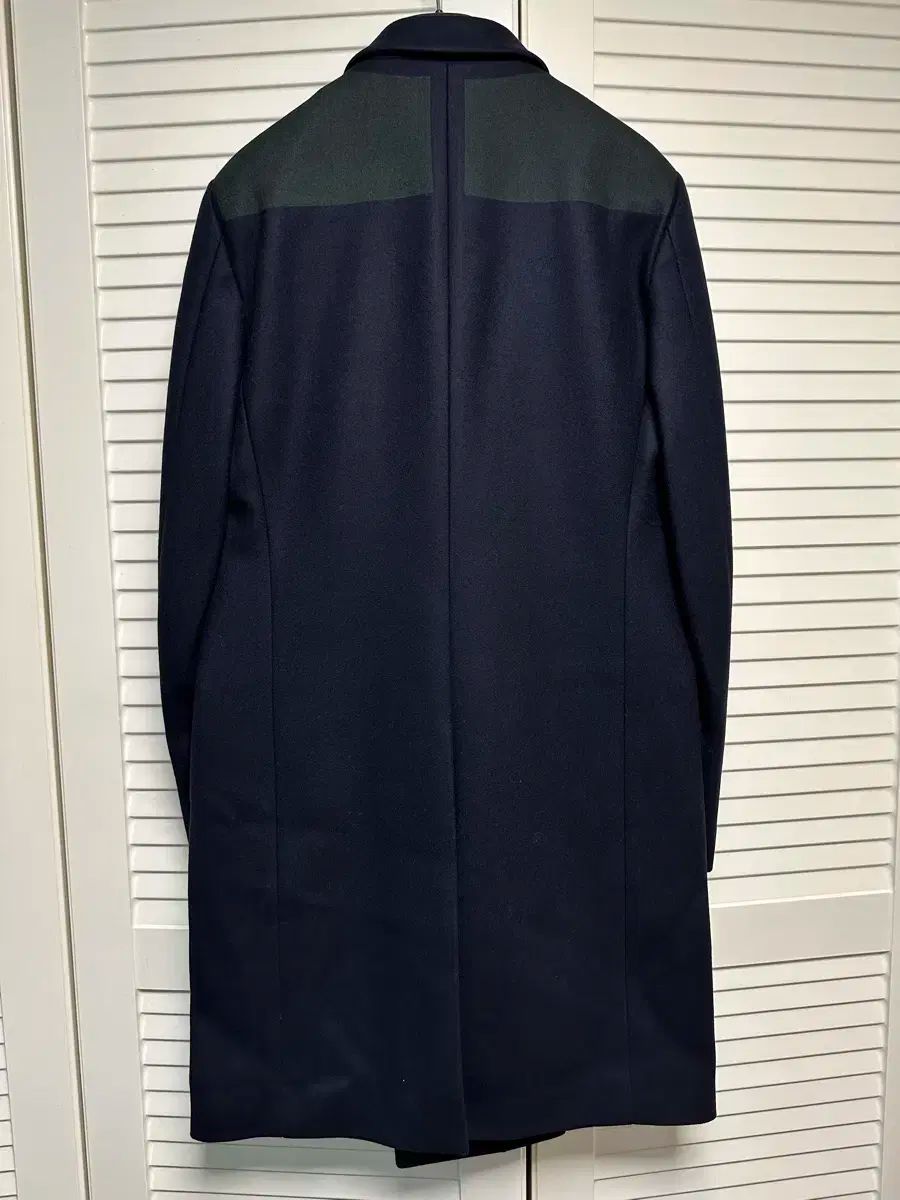 WOOYOUNGMI ブロック ダブルコート ネイビー WWW_MERCADOAVALIA_COM_BR