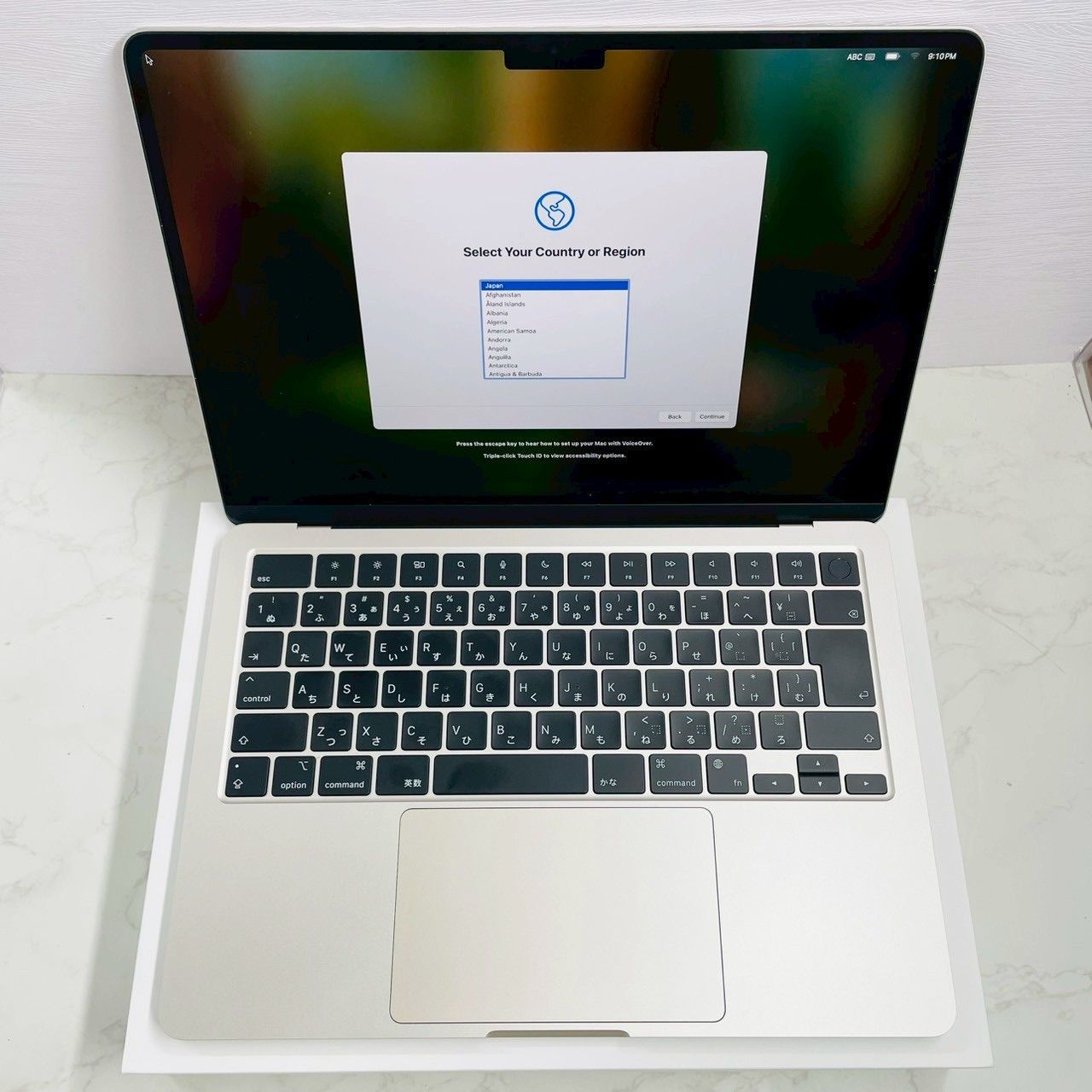 Apple MacBook Air m2 16GB 256GB スターライト 充放電8回 2025 7 21 管理番号 6234