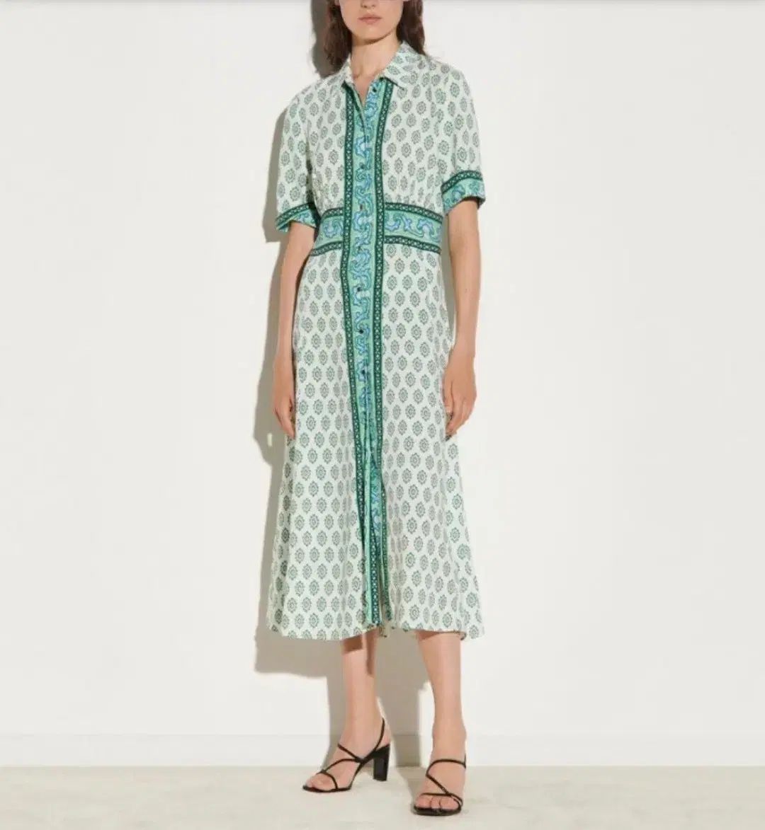 SANDRO PARIS サンドロ パータン シャツ ワンピース