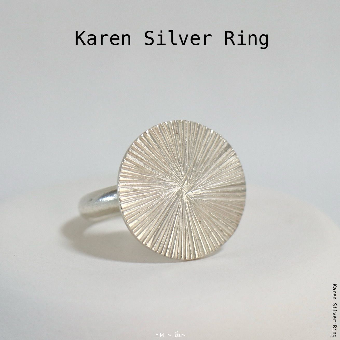 24a-RI206｜Karen Silver Ring カレン シルバー リング 【 18号 