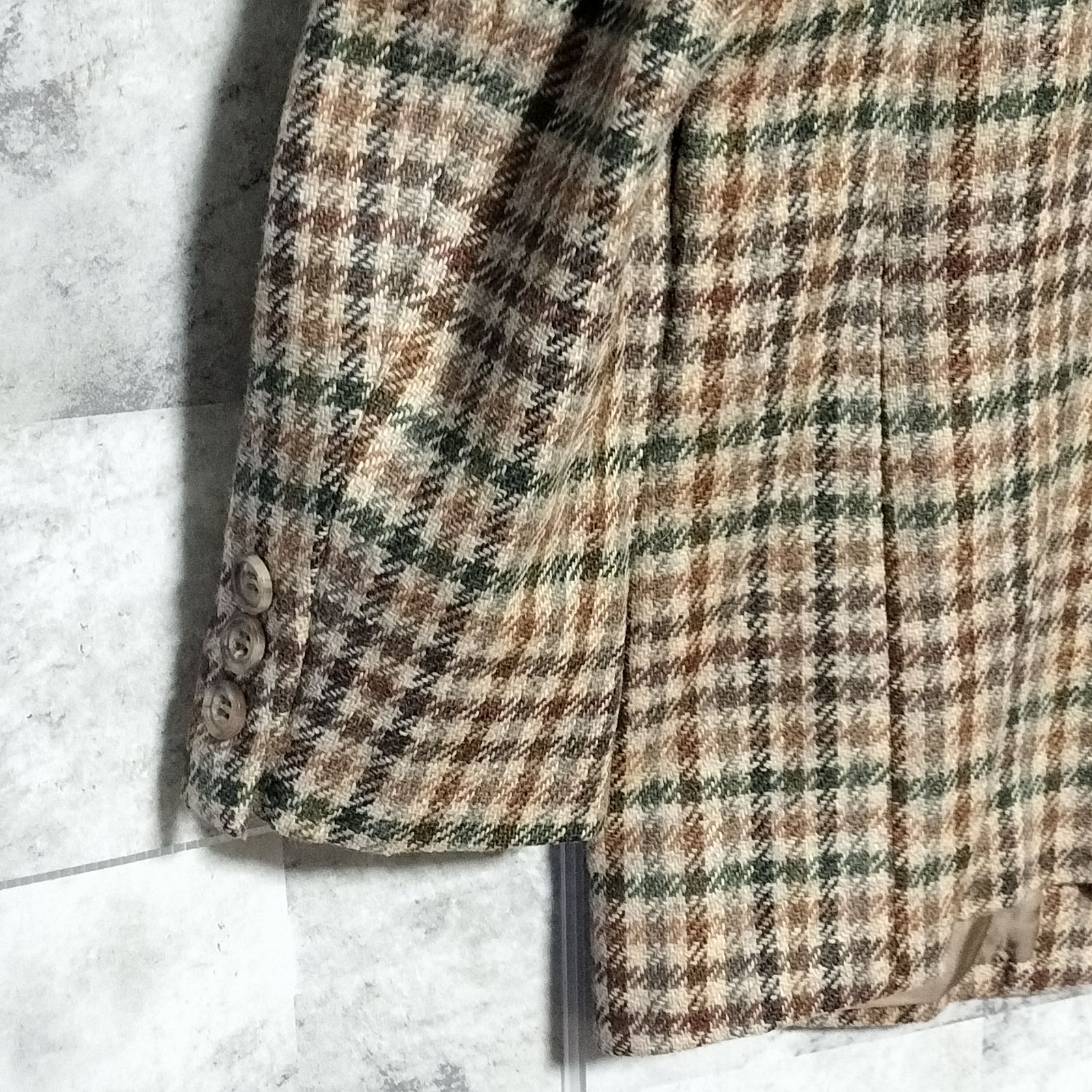 美品】BROOKS BROTHERS ウール チェック柄 テーラードジャケット 9AR M