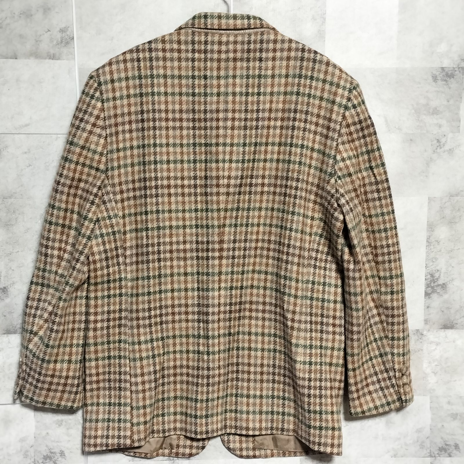 美品】BROOKS BROTHERS ウール チェック柄 テーラードジャケット 9AR M