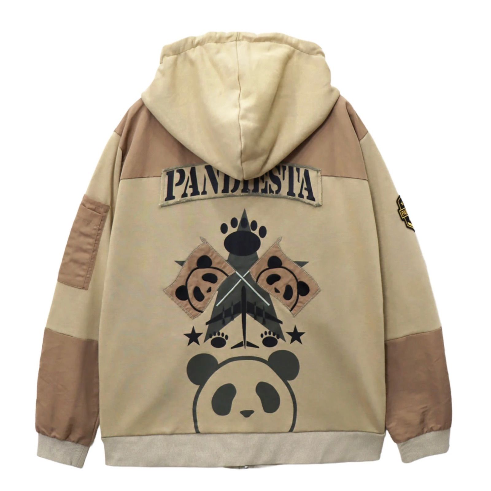 PANDIESTA/パンディエスタ】エアフォースパンダ切替フルZIPパーカー 