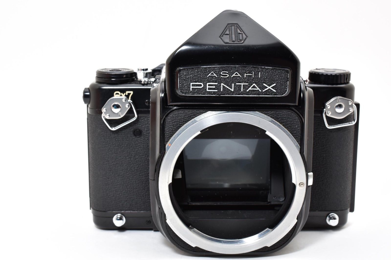 完動 ペンタックス Pentax 6x7 67 アイレベル 中判 フィルムカメラ ボディ ボデー ラグ付 動作 済 バケペン 2711