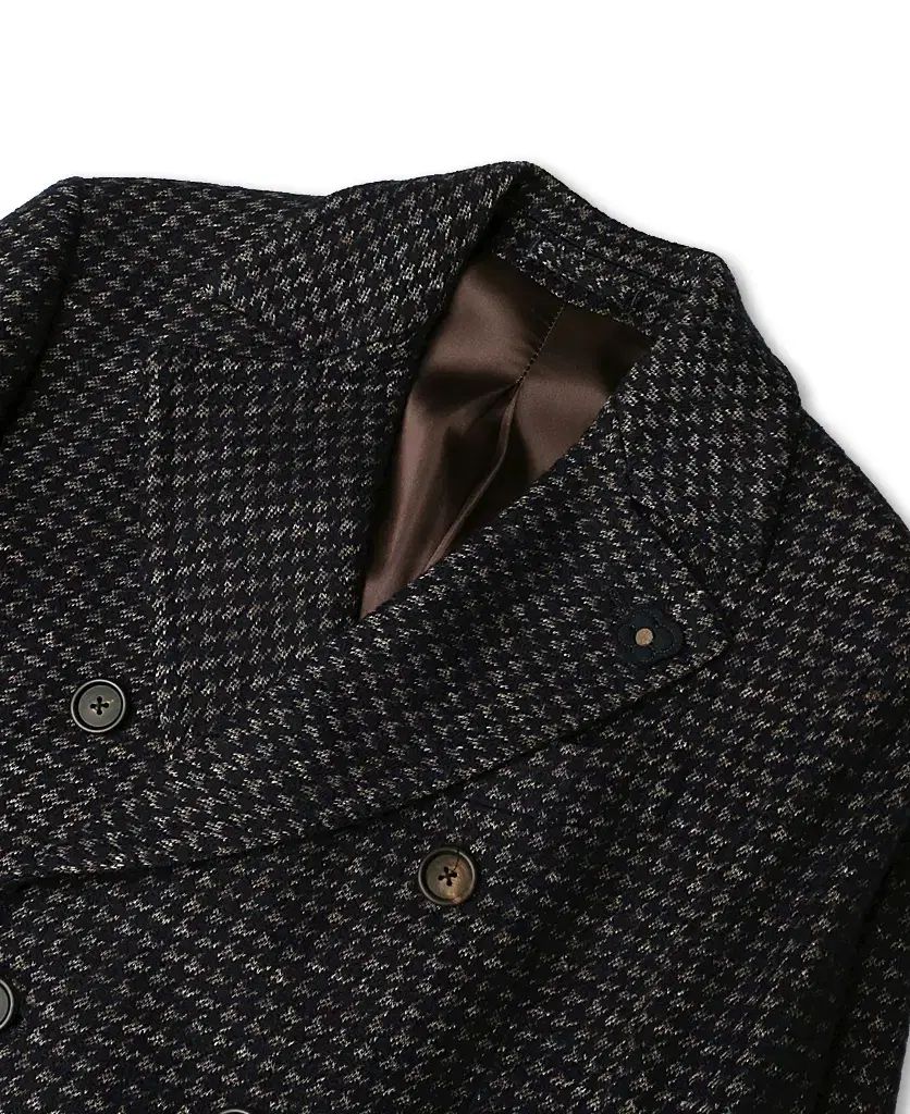 LARDINI ラルディーニ ラナ ウール リノ LEE KNOW イミンホ フレックス パータン イタリア ポロ コート