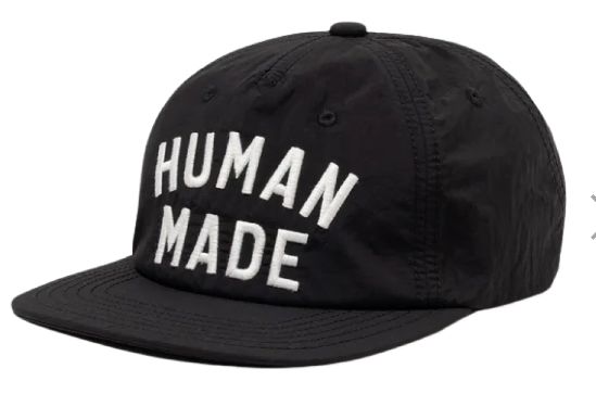 HUMAN MADE 5パネル ナイロンキャップ ブラック HM30GD070