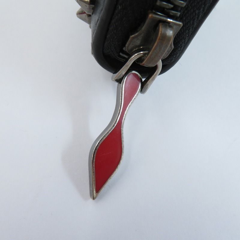  Christian Louboutin クリスチャンルブタン 長財布 パネトーネ スパイク スタッズ 1175099 ブラック 125 その他 小物