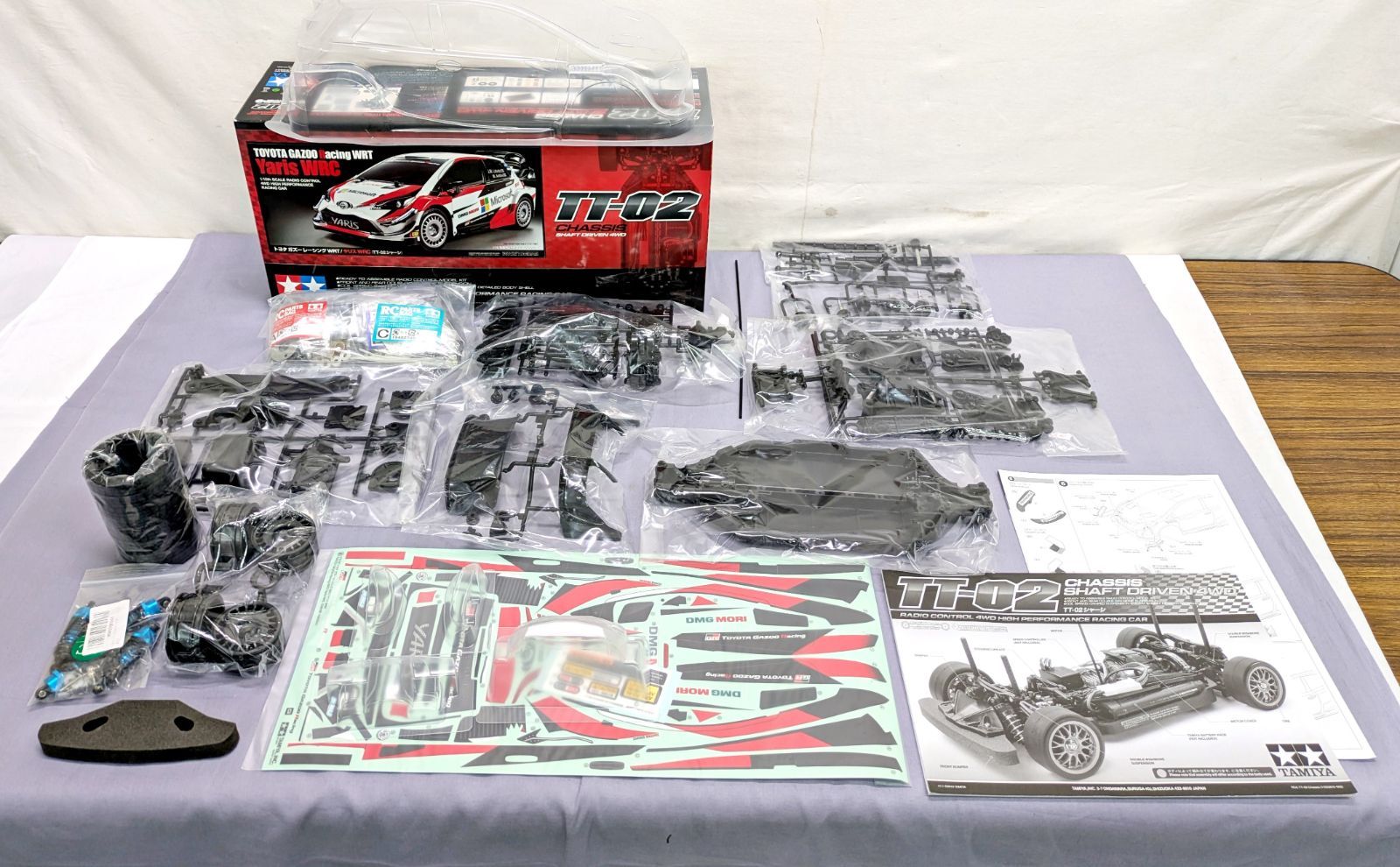 中袋 未組立品 TAMIYA タミヤ 1 10 電動RC組立キット トヨタ ガズーレーシング WRT ヤリス WRC TT-02シャーシ ラジコン 830