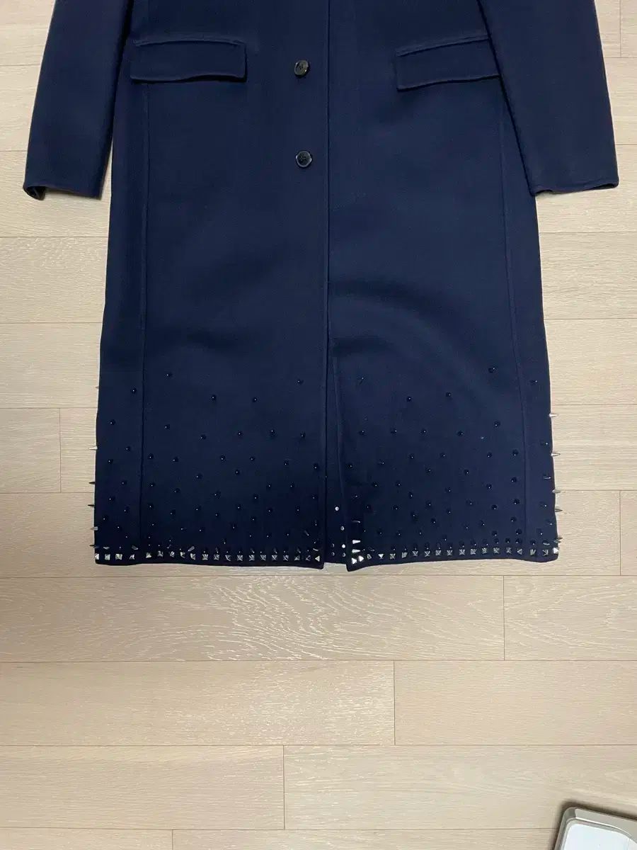 ヴァレンティノ スタッズ ロング コート カシミア ハンドメイド