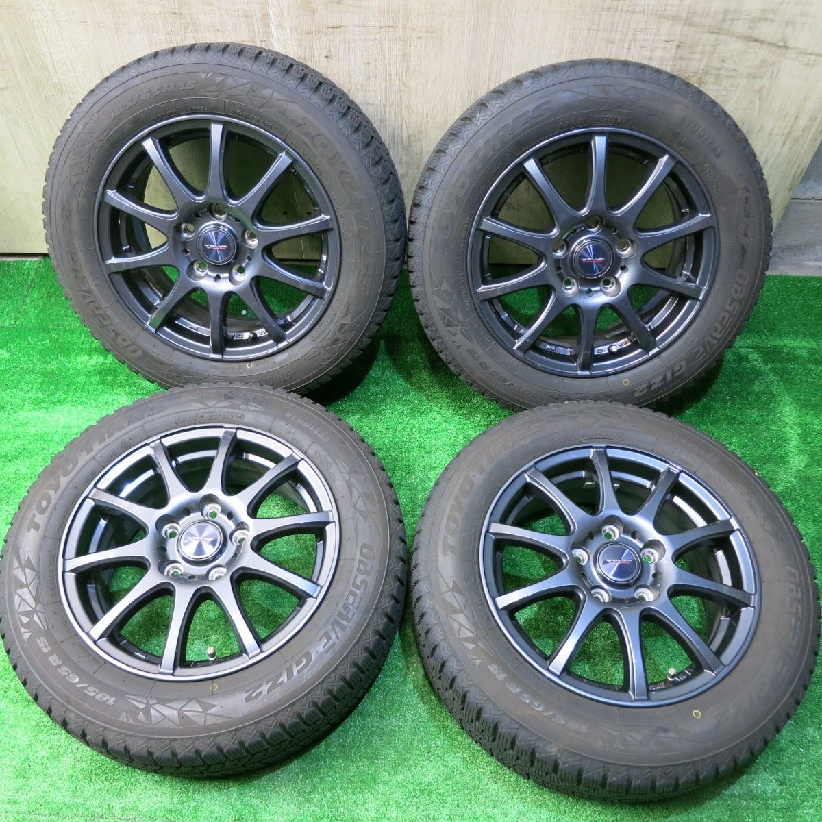 185/65r15 2024年製　バリ溝 バリ溝！21年！9分☆スタッドレス 185/65R15 トーヨー オブザーブ GIZ2