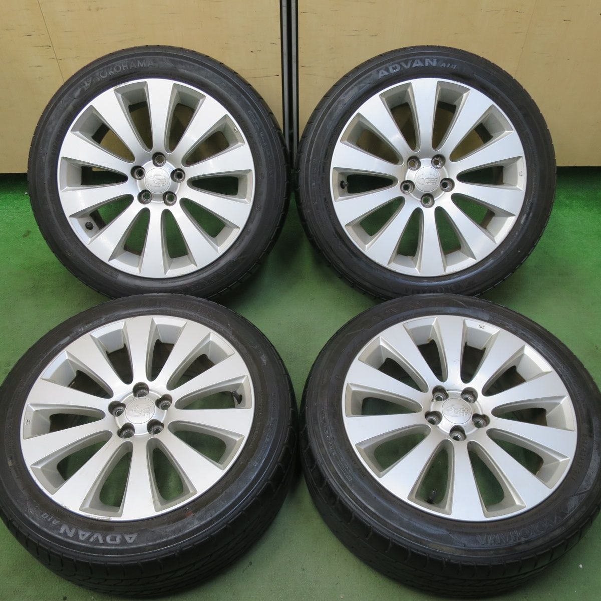 4本価格 スバル レガシィ 215 50 R 17 ヨコハマ アドバン A 10 17インチ PCD 100 5 H ノ