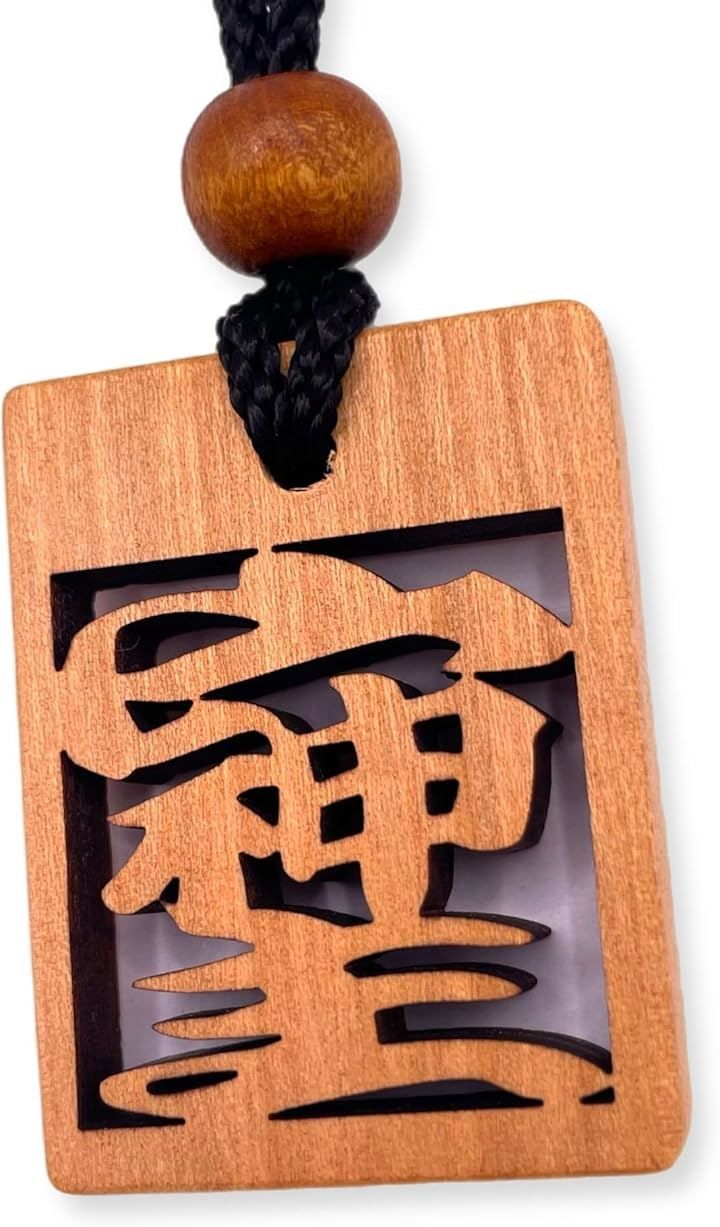 Thumbnail of BSG Openwork Carved Soshi Wood Tag Natural Cherry Blossom Japanese Cherry Blossom Auspicious Wood Tag Necklace Shrine Yamato Soul Hand-finished by Craftsmen Made in Japan 1 piece (- Soshi -, 40x31mm)