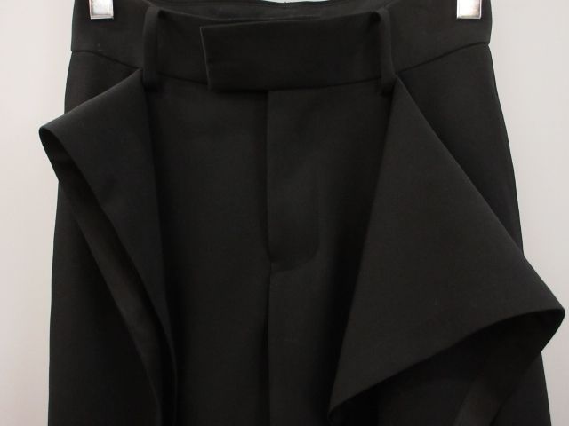可能 アンダーカバー UNDERCOVER アシンメトリー 変形 パンツ 1 ウール 黒 ブラック ボトムス 集中的な