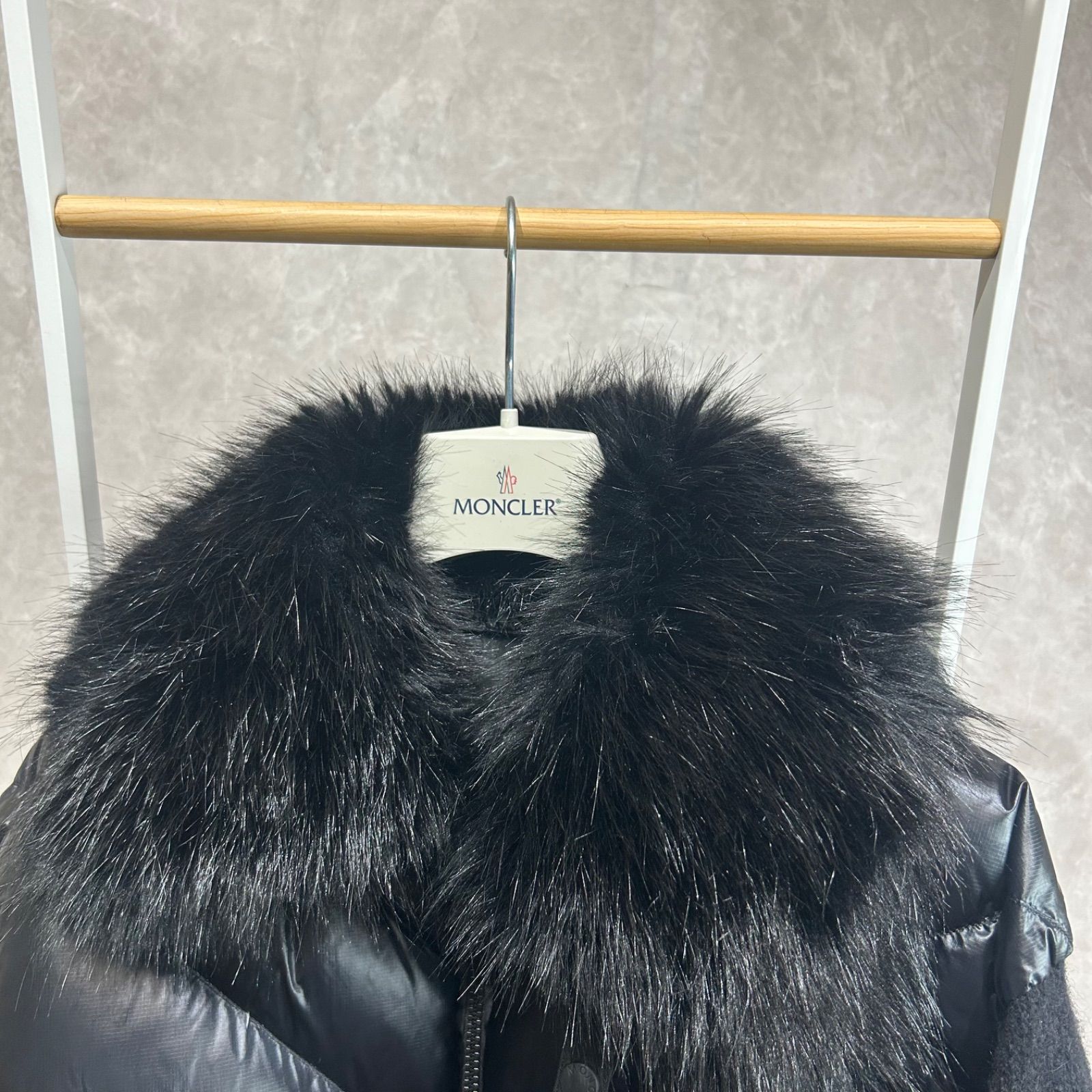 極美品】 MONCLER モンクレールグルノーブルダウンニットジャケット黒 