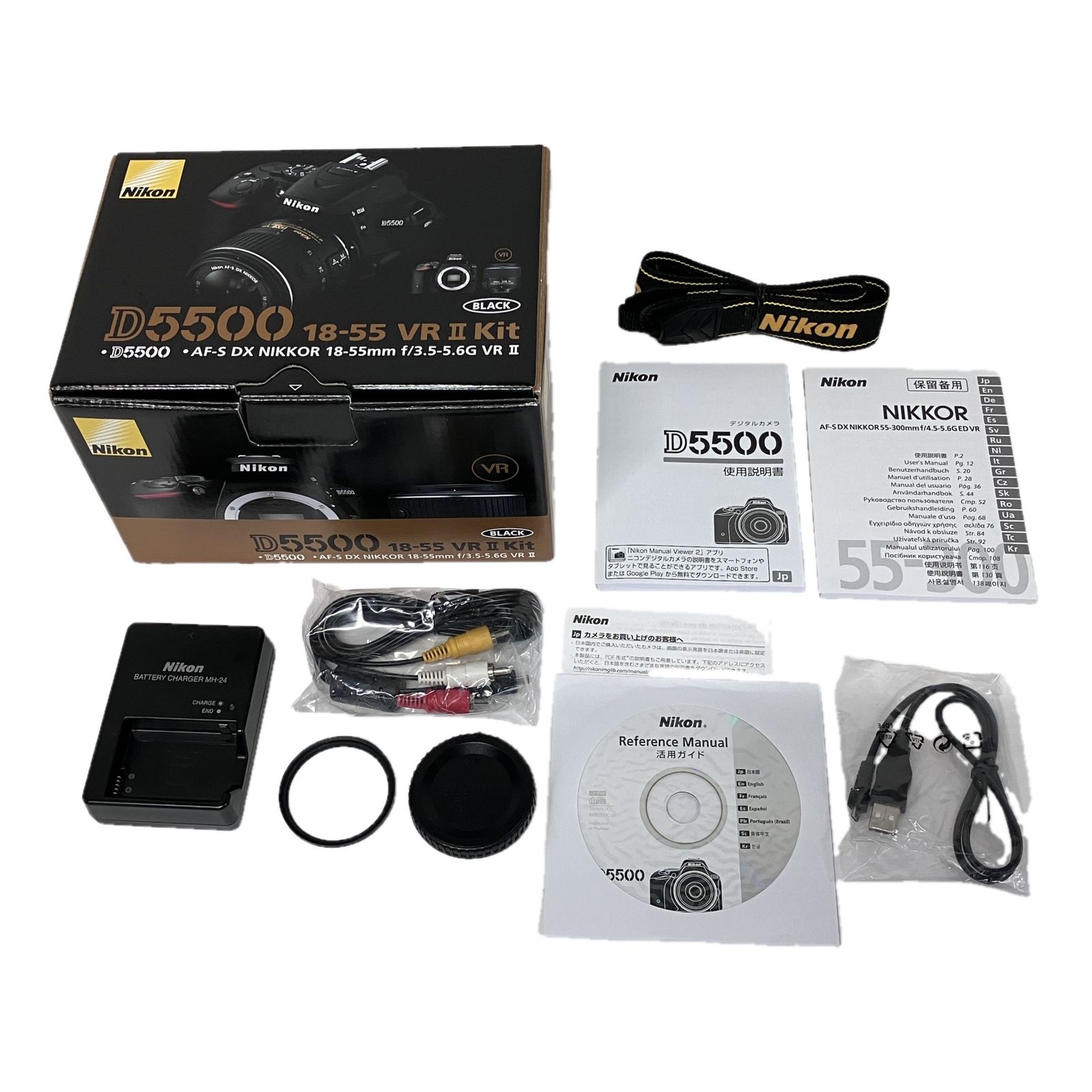 Nikon D5500 AF-S 18-55 VR II Kit レンズキット ニコン 一眼レフ カメラ F10622400