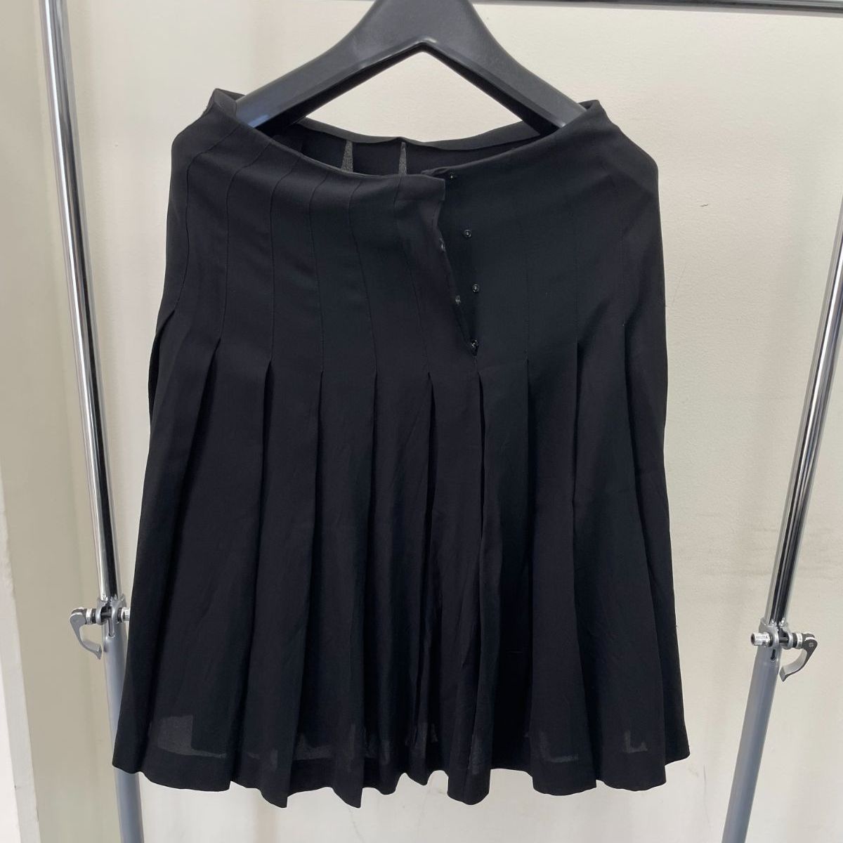 シャネル プリーツ スカート ブラック 36 D25063688