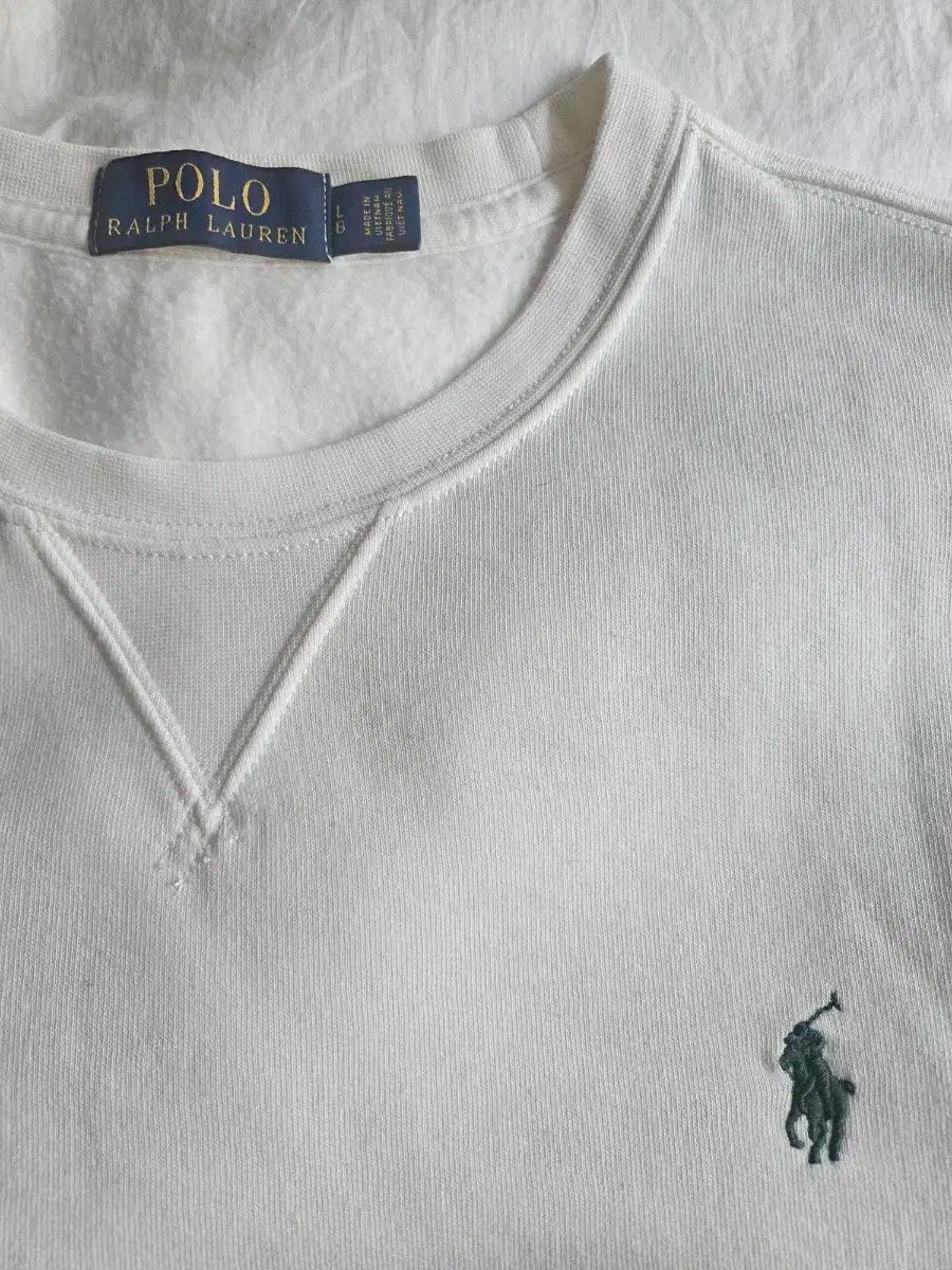 L ラルフローレン ポロ スウェット 白