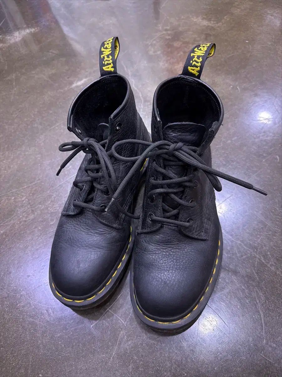 DR. MARTENS 101 6ホール ブラック ウォーカーブーツ 260