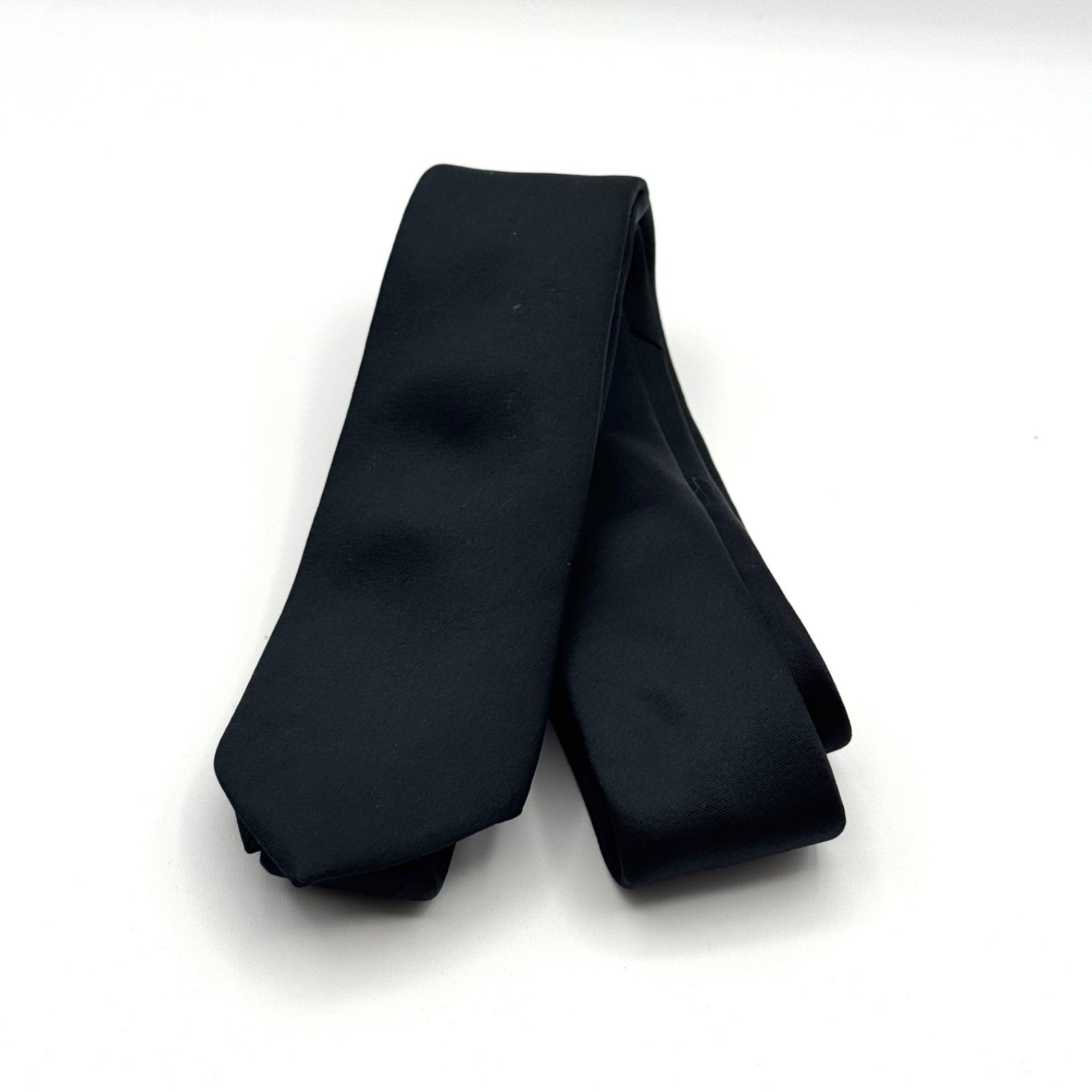 DIOR 黒 ワンポイント 無地 ナロータイ 113055 - メルカリ 