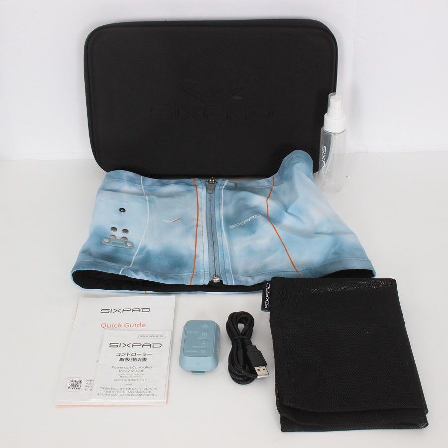 MTG SIXPAD Powersuit Core Belt SE-BS-12B-M ブルー ホームジム対応モデル Mサイズ シックスパッド パワースーツ コアベルト 本体