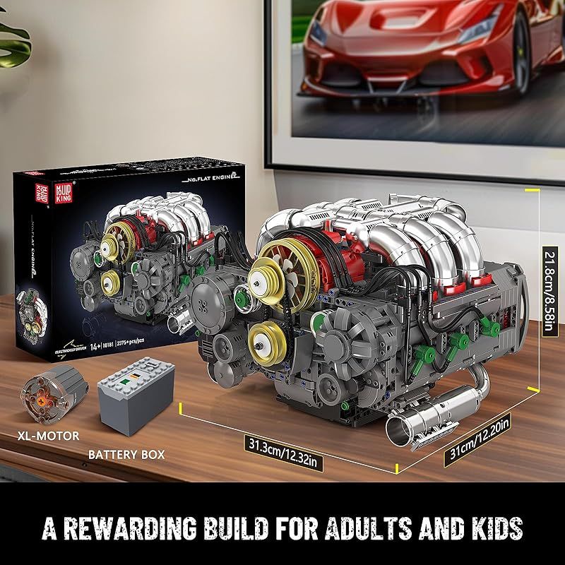 迅速発送】Mould King 10181 Technikフラットエンジンブロックおもちゃ