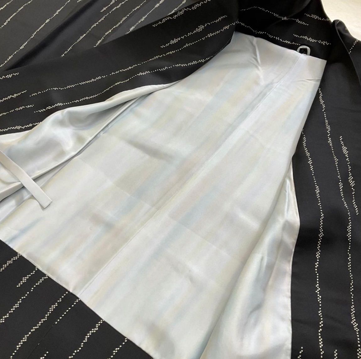 素敵なロング道中着コート 上質な正絹