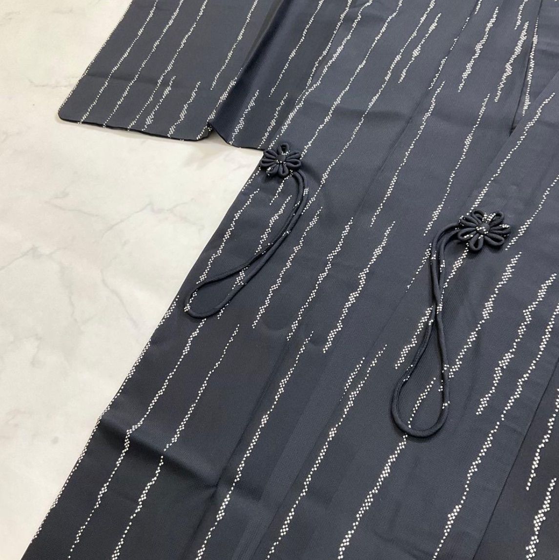  kimono one kimonoarisa 厳選 素敵なロング道中着コート 上質な正絹 ろまんガード 裄長 ロング 広衿 裄69.5丈102.5 羽織 着物 浴衣