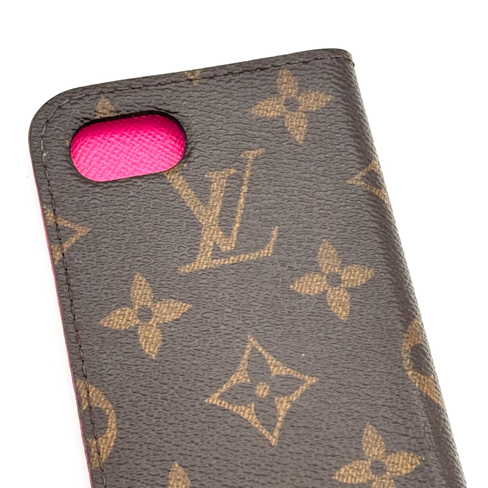 ルイヴィトン 手帳型 iPhone 7／8／SE スマホケース ルイヴィトン iPhone 7／8／SE ピンク 手帳型 スマホケース 1135