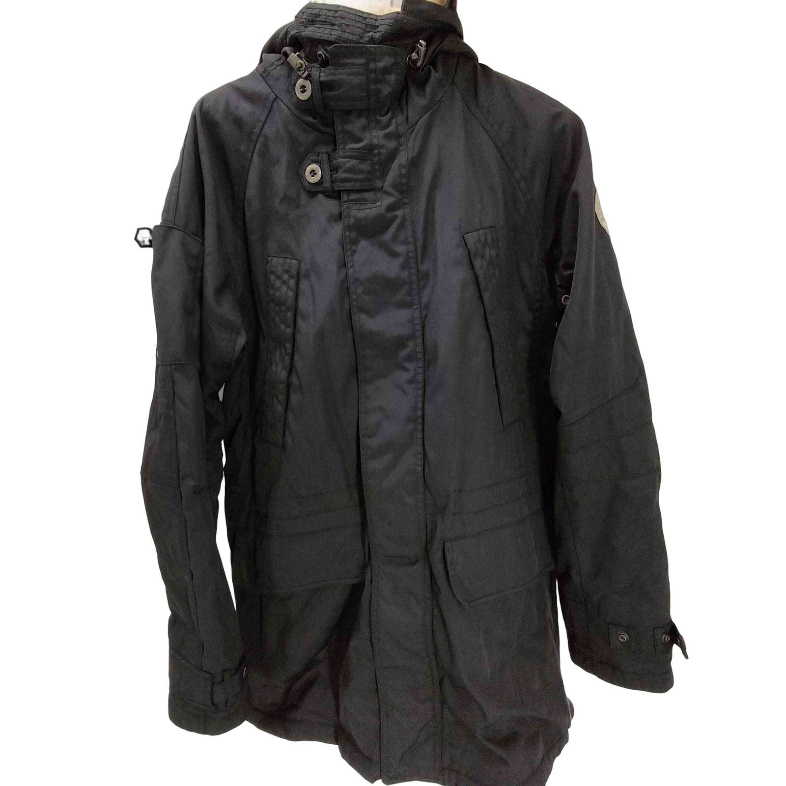 ナパピリ NAPAPIJRI BUSTER N3-B 型 ロゴ ワッペン ナイロン コットン ミリタリー ジャケット モッズ コート 中綿 メンズ import L