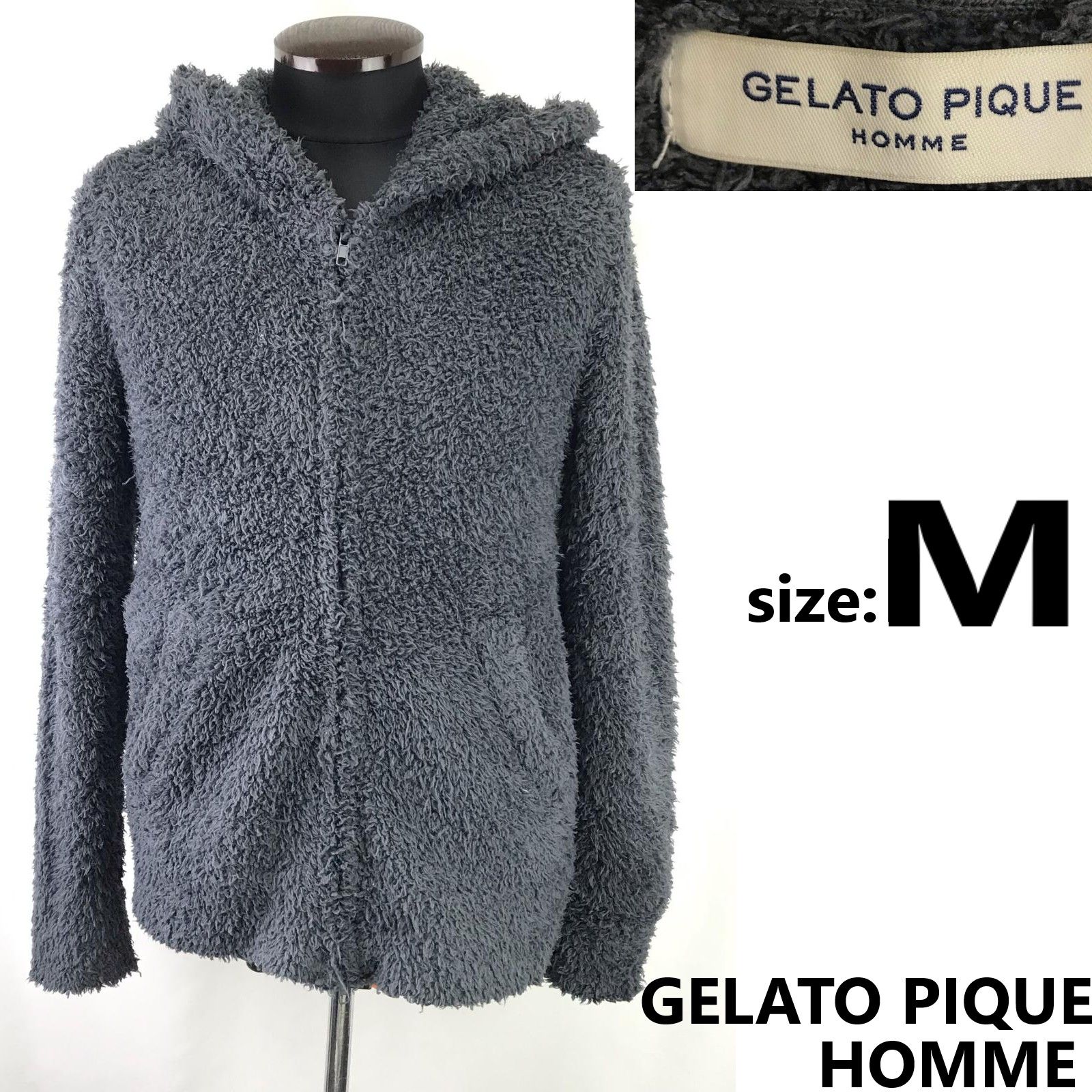 GELATO PIQUE HOMME/ジェラートピケ オム☆フリースパーカー【メンズM 