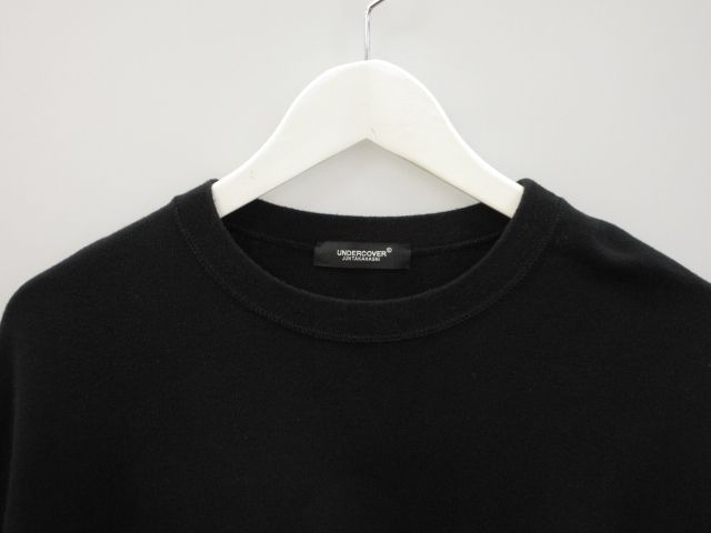 アンダーカバー UNDERCOVER スウェット プルオーバー ハーフスリーブ 2 ブラック 黒 トップス GINKGOPHARMACY_COM