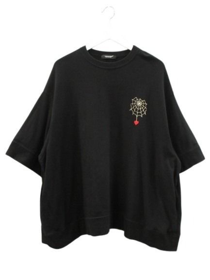 アンダーカバー UNDERCOVER スウェット プルオーバー ハーフスリーブ 2 ブラック 黒 トップス