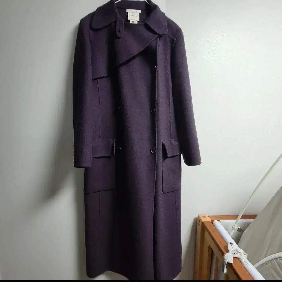 Celine セリーヌ パープル PURPLE ロング LONG コート