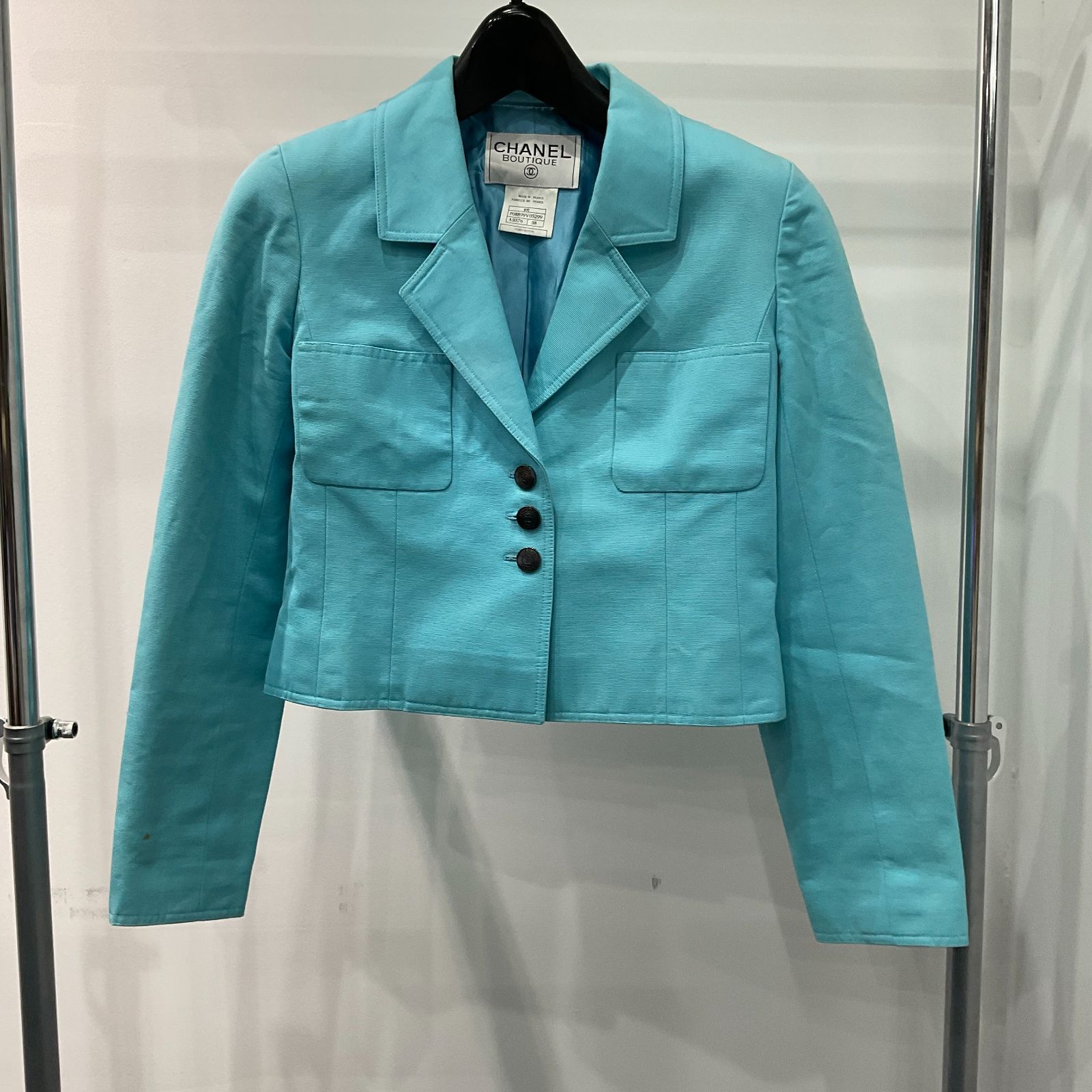 CHANEL セットアップブルージャケット スカート サイズ38 レディース D25063584