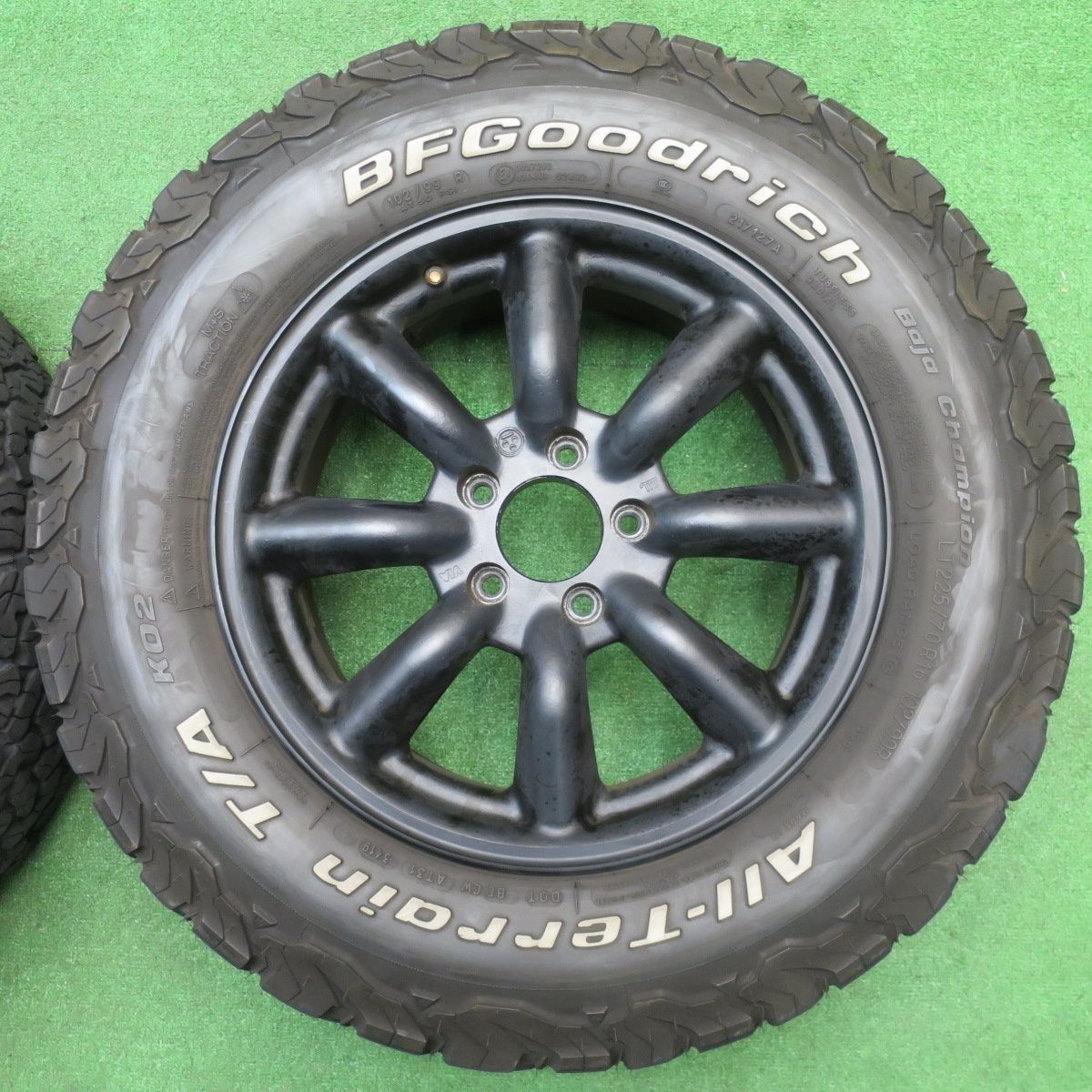 バリ溝 8 5分 ジープ レネゲード RS ワタナベ F 225 70 R 16 102 99 BFグッドリッチ All Terrain T A KO 2 16インチ PCD 110 5 H ス