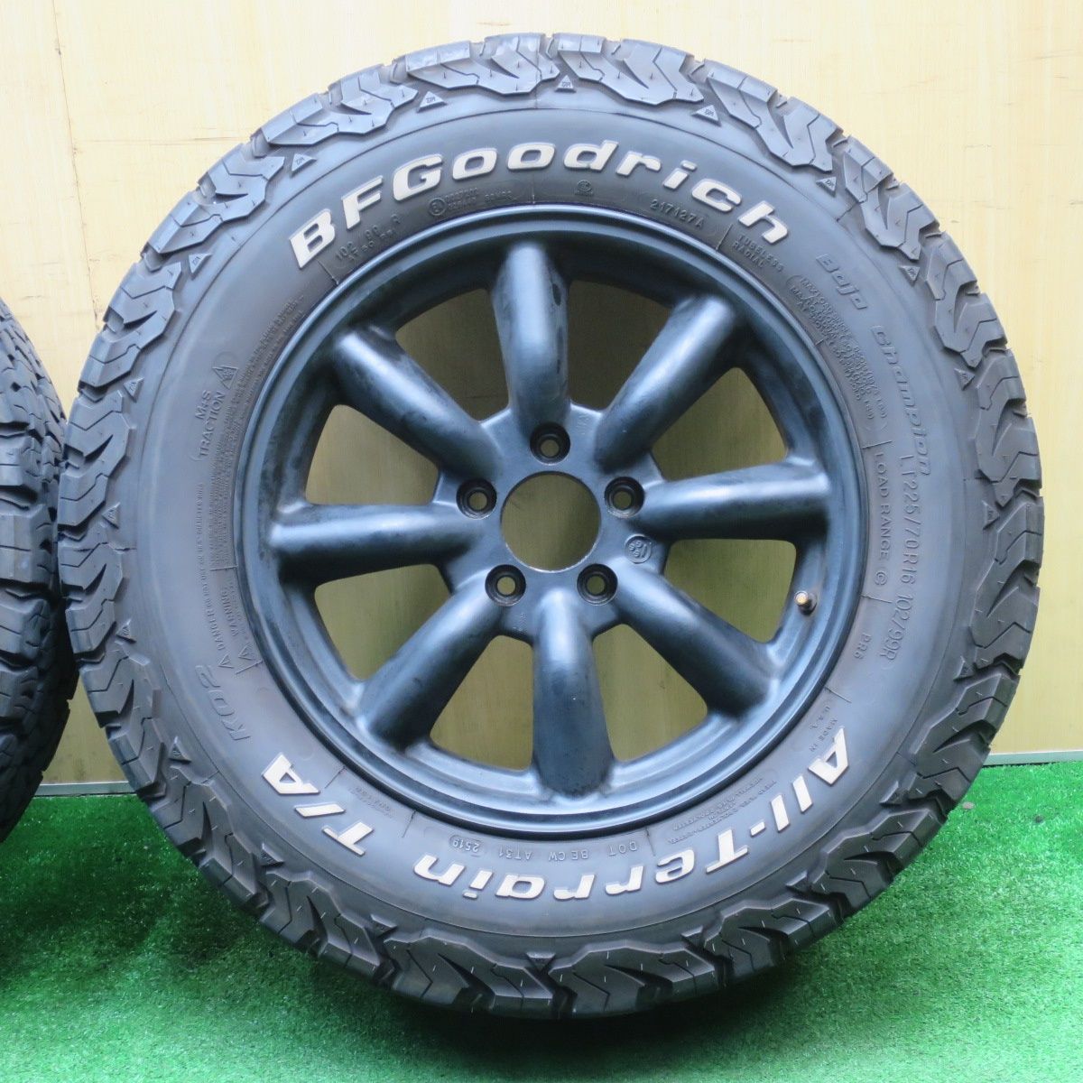  バリ溝 8 5分 ジープ レネゲード RS ワタナベ F 225 70 R 16 102 99 BFグッドリッチ All Terrain T A KO 2 16インチ PCD 110 5 H ス 16インチ タイヤ ホイールセット
