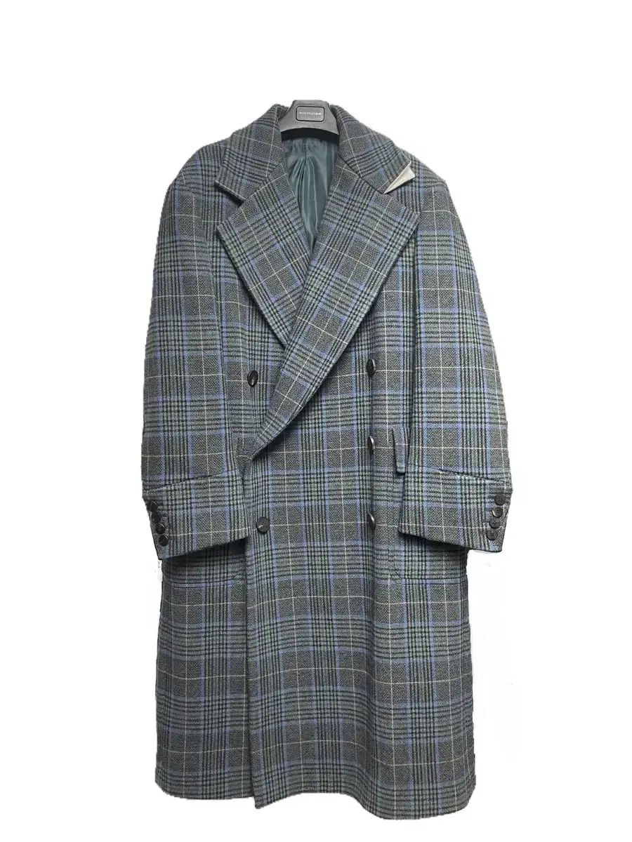 WOOYOUNGMI チェック ダブル ターンアップ コート 48サイズ