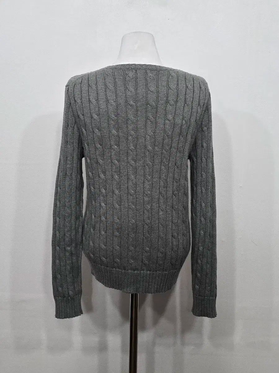 90 レディース ポロラルフローレン ケーブルニット グレー