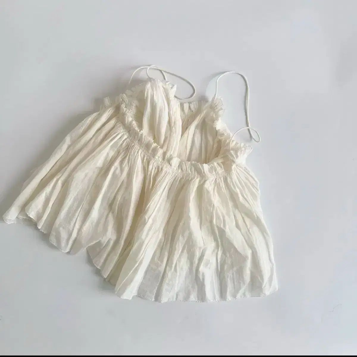 日本ヴィンテージフリルノースリーブベスト