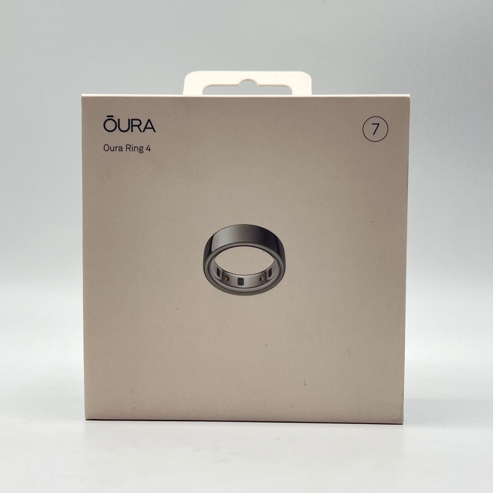 美品】Oura Ring 4 JZ90-54217-07 シルバー US 7号 スマートリング 